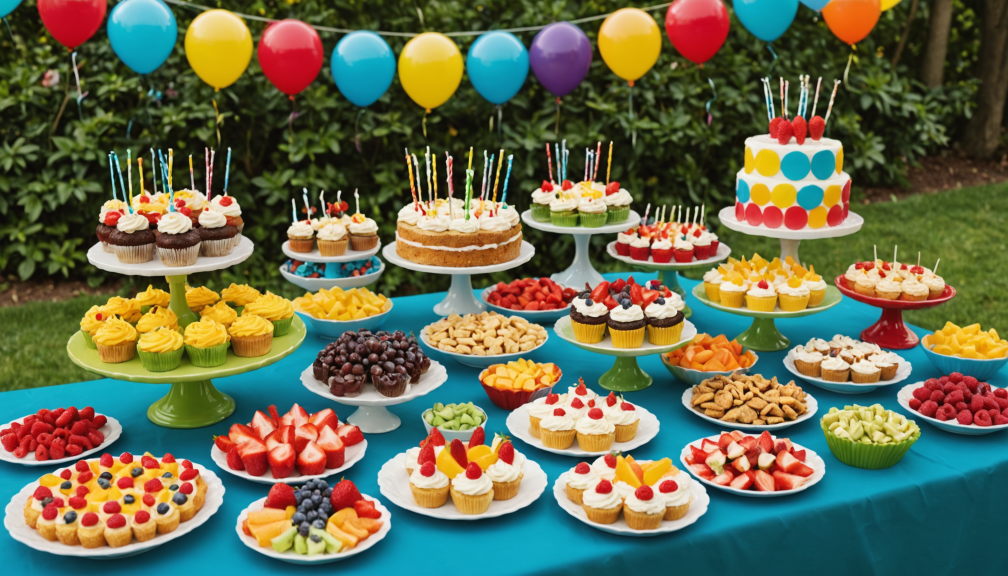 découvrez notre buffet coloré pour anniversaire d'enfant, avec des options savoureuses et des alternatives sans allergènes pour garantir la sécurité et le plaisir de tous les petits invités.