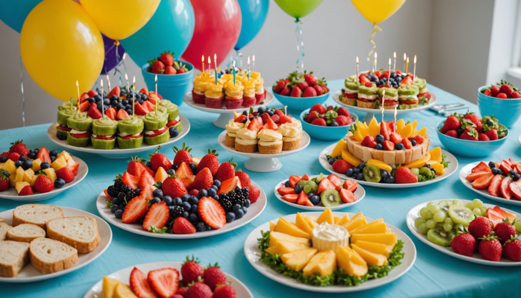 organisez un anniversaire enfant coloré avec un buffet festif et découvrez des alternatives sans allergènes pour garantir la sécurité et le plaisir de tous les petits invités.