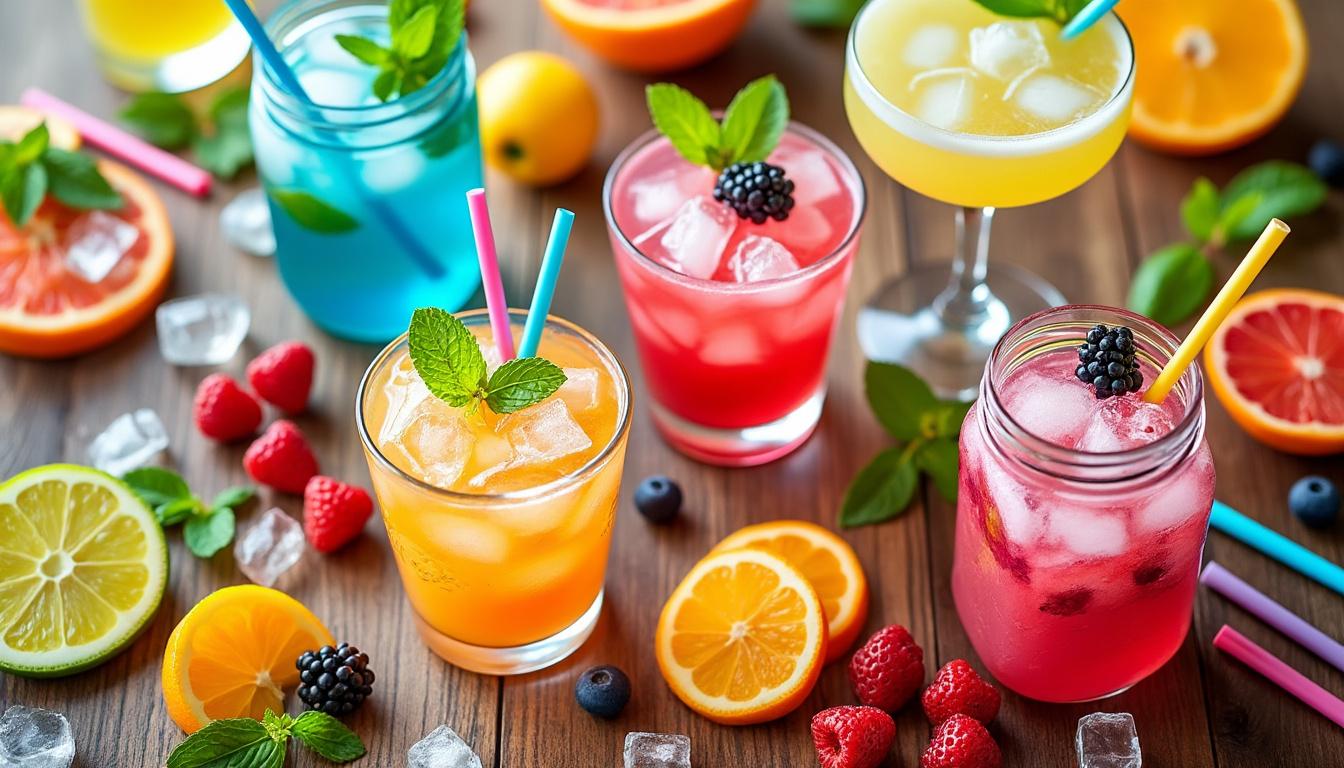 découvrez 12 recettes de mocktails sans alcool faciles et délicieuses pour toutes vos occasions. des boissons originales et rafraîchissantes qui surprendront vos invités !