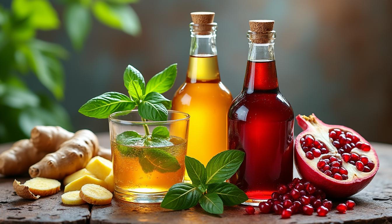 découvrez nos sirops maison aux saveurs naturelles de gingembre, basilic et grenadine, parfaits pour sublimer vos boissons et desserts avec authenticité.