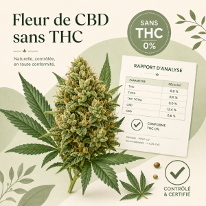 Fleur de CBD sans THC